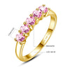 Five-Stone Moissanite Stacking Ring in 14K Gold Filled