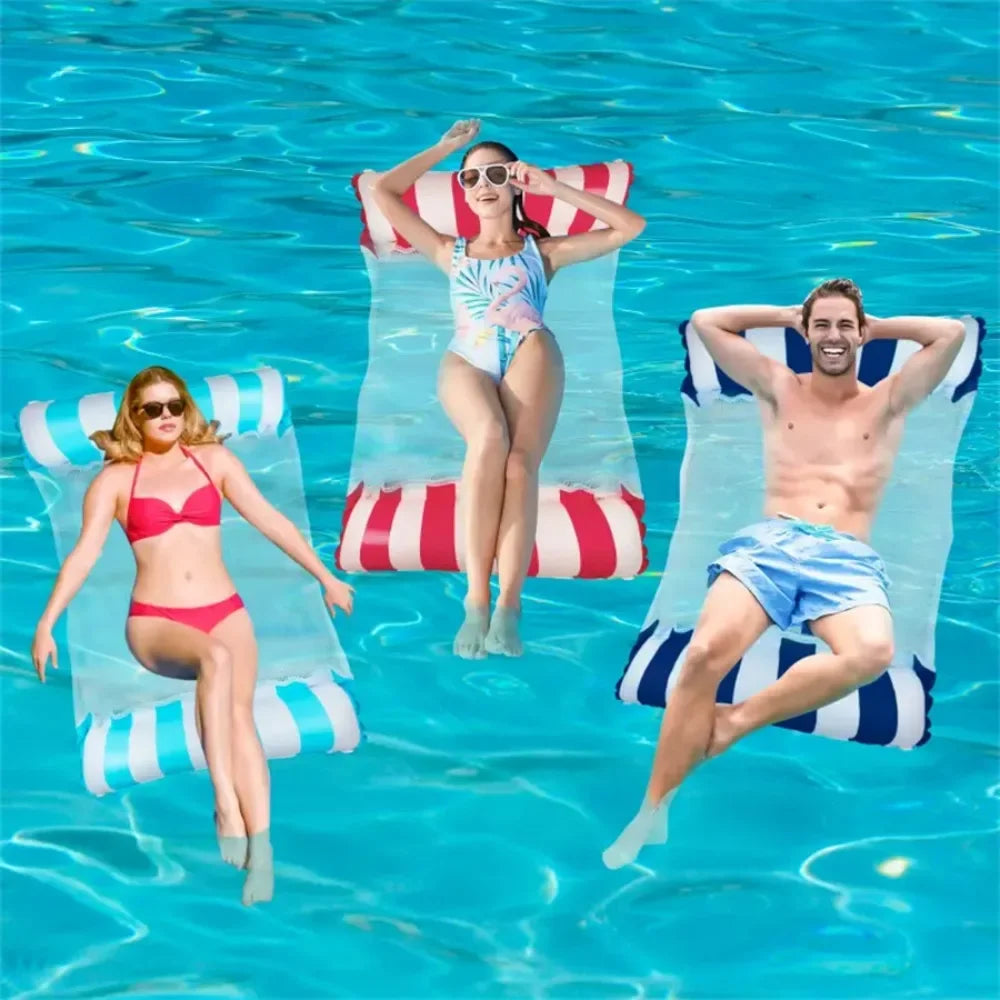 Multi-Use Inflatable Pool Floats and Hammocks
