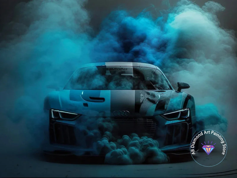 Kit de Pintura con Diamantes 5D - Arte de Coche de Carreras