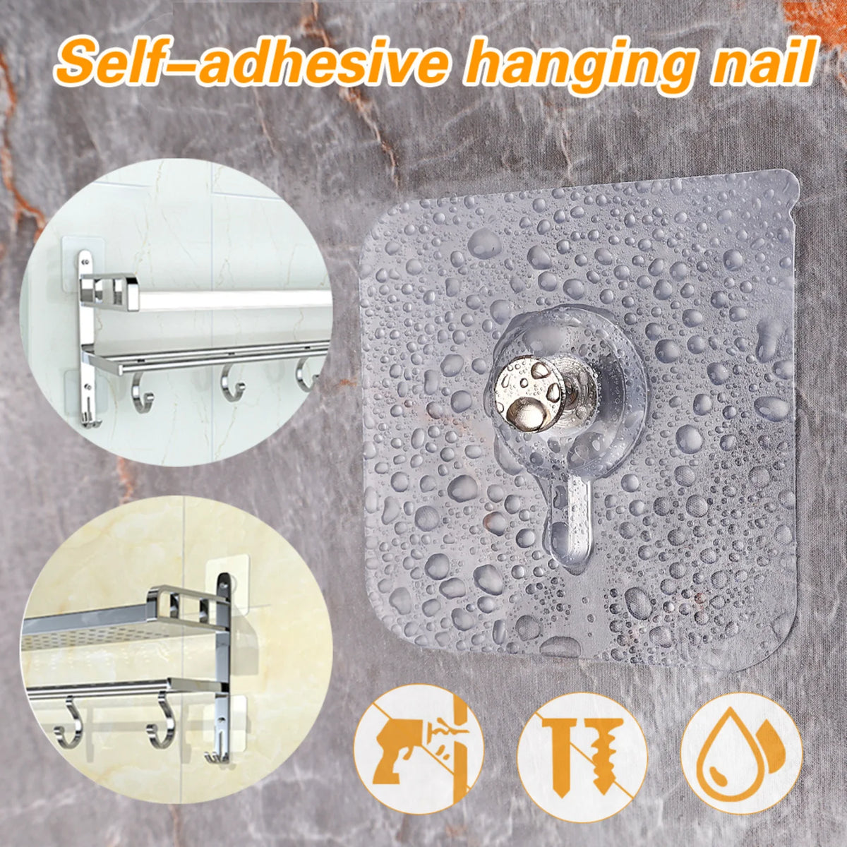 Adhesive Wall Hooks for Hanging Pictures and Decor