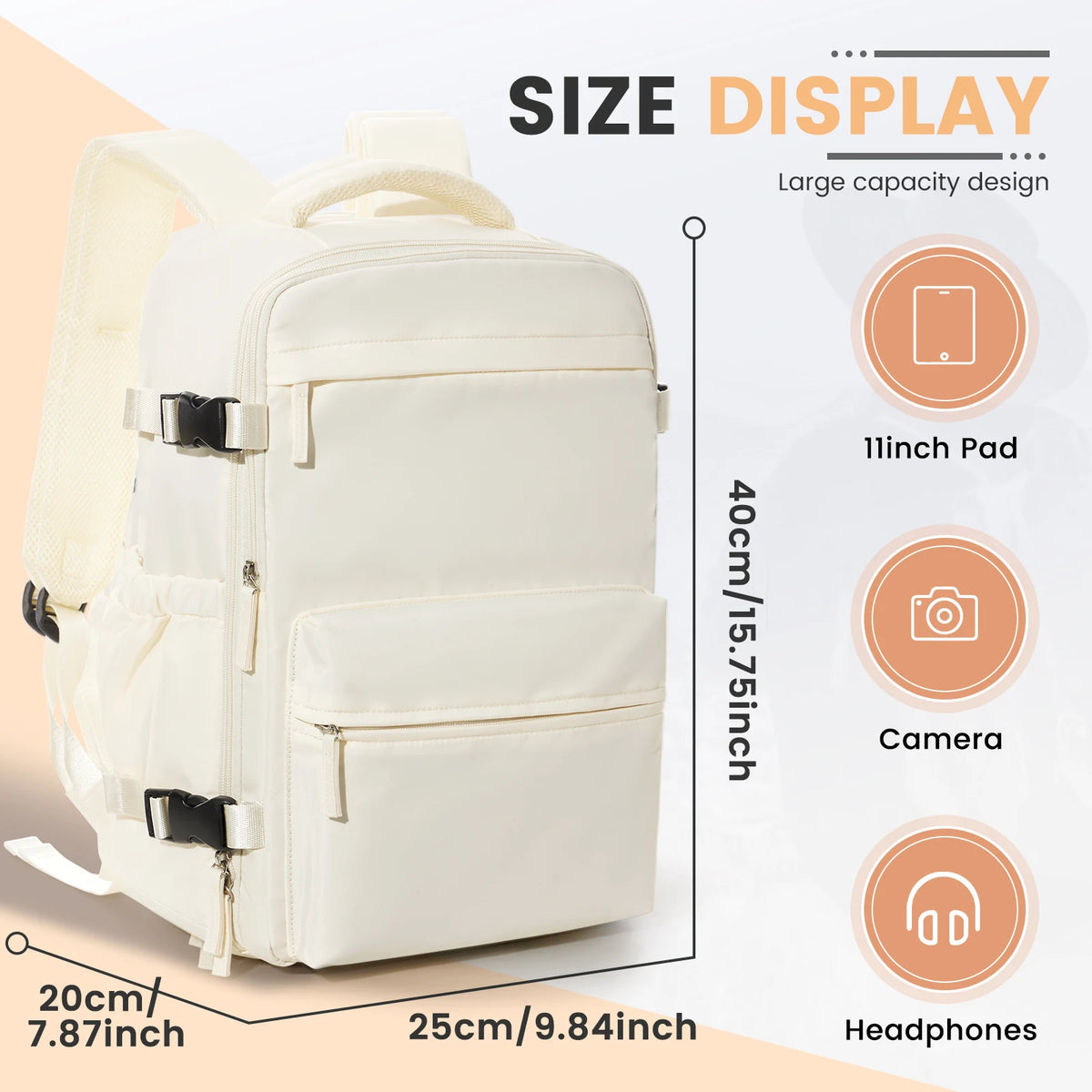 Travel Compression Backpack with Vacuum Storage