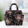 Large Capacity Canvas Tote Bag with Zipper Closure