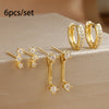 Dainty Square Hoop Earrings Set