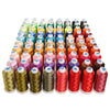 80-Color Polyester Embroidery Thread Set with Large 4000m Spools