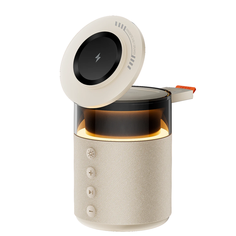 3-in-1 Magnetic Wireless Charging Station with Bluetooth Speaker