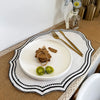 Embroidered Cotton-Linen Placemat Set – Elegant French Lace Table Decor