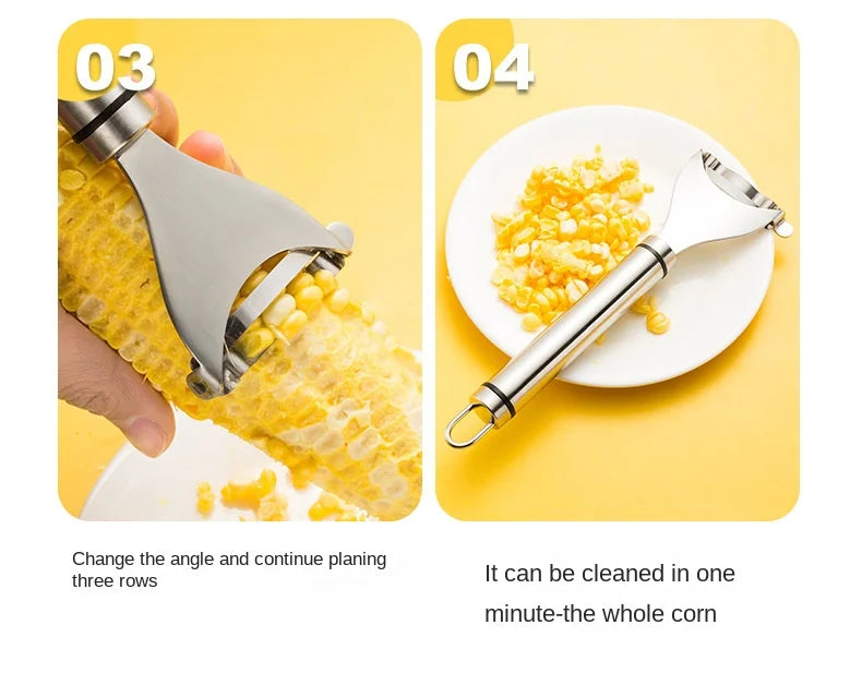 Stainless Steel Corn Stripper – Easy Kernel Removal Tool