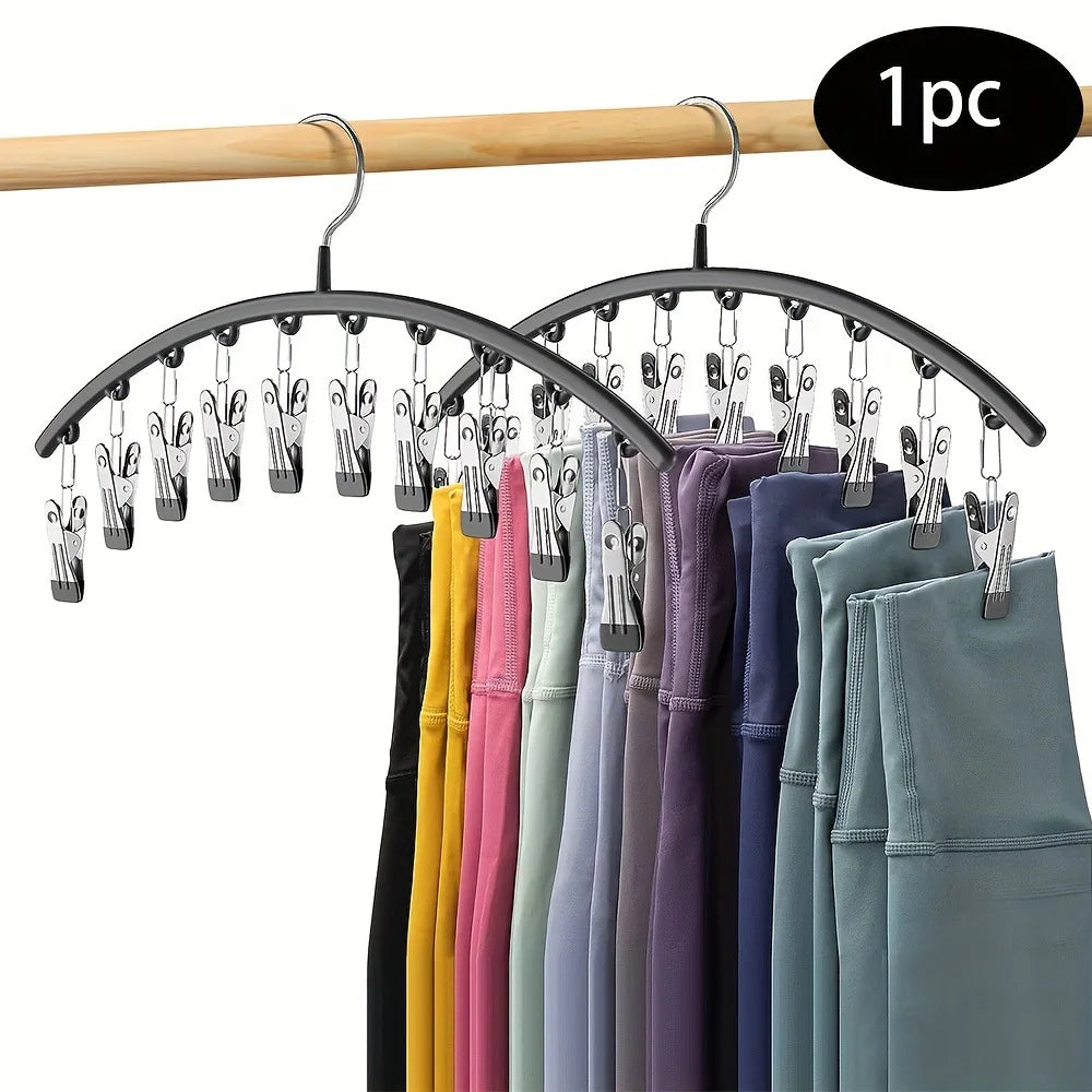 Space-Saving Closet Organizer with 10 Sturdy Clips