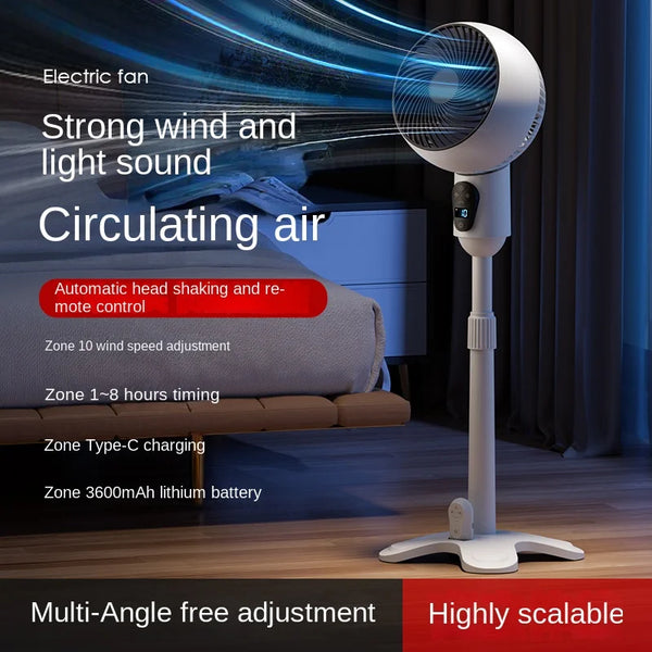 Adjustable Pedestal Fan with Remote Control and Timer