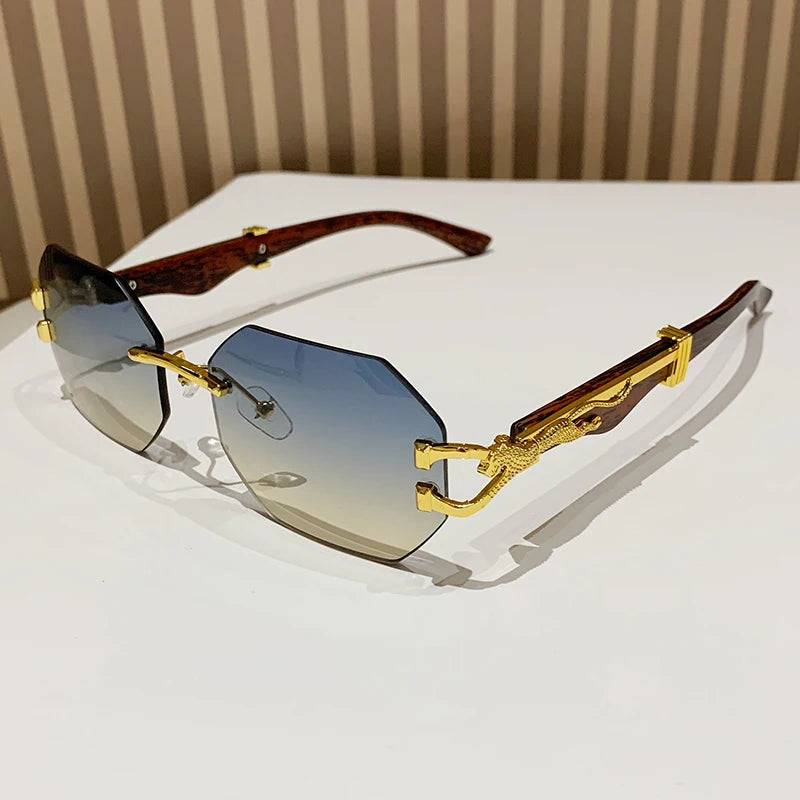 Rimless Square Sunglasses