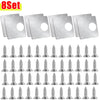 Stainless Steel Hinge Repair Plate Set for Cabinet Doors