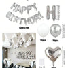 Happy Birthday Foil Balloon Set with Banner