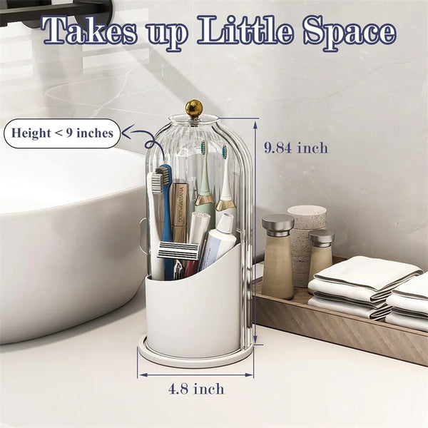 Rotating Toothbrush & Toiletry Organizer