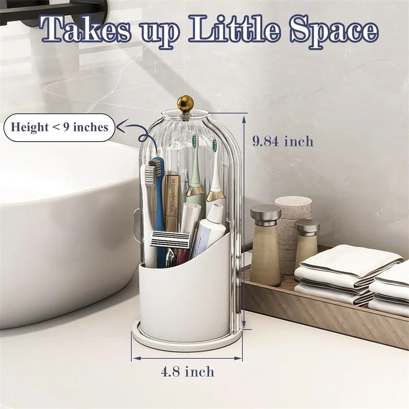 Rotating Toothbrush & Toiletry Organizer