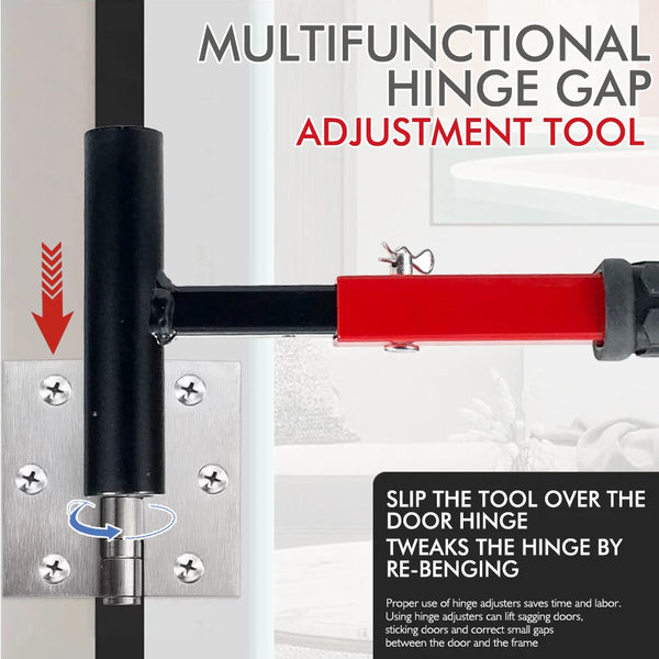 Precision Door Hinge Wrench Kit with Interchangeable Heads