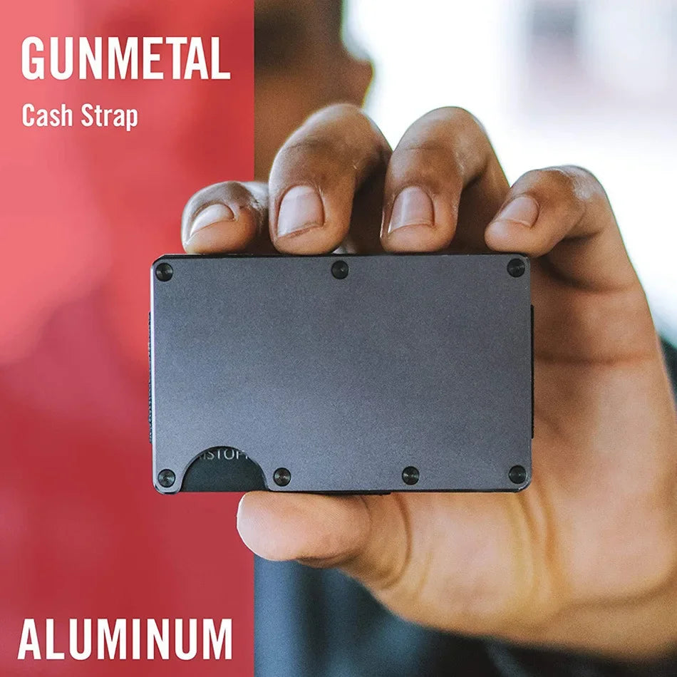 Slim RFID-Blocking Aluminum Wallet