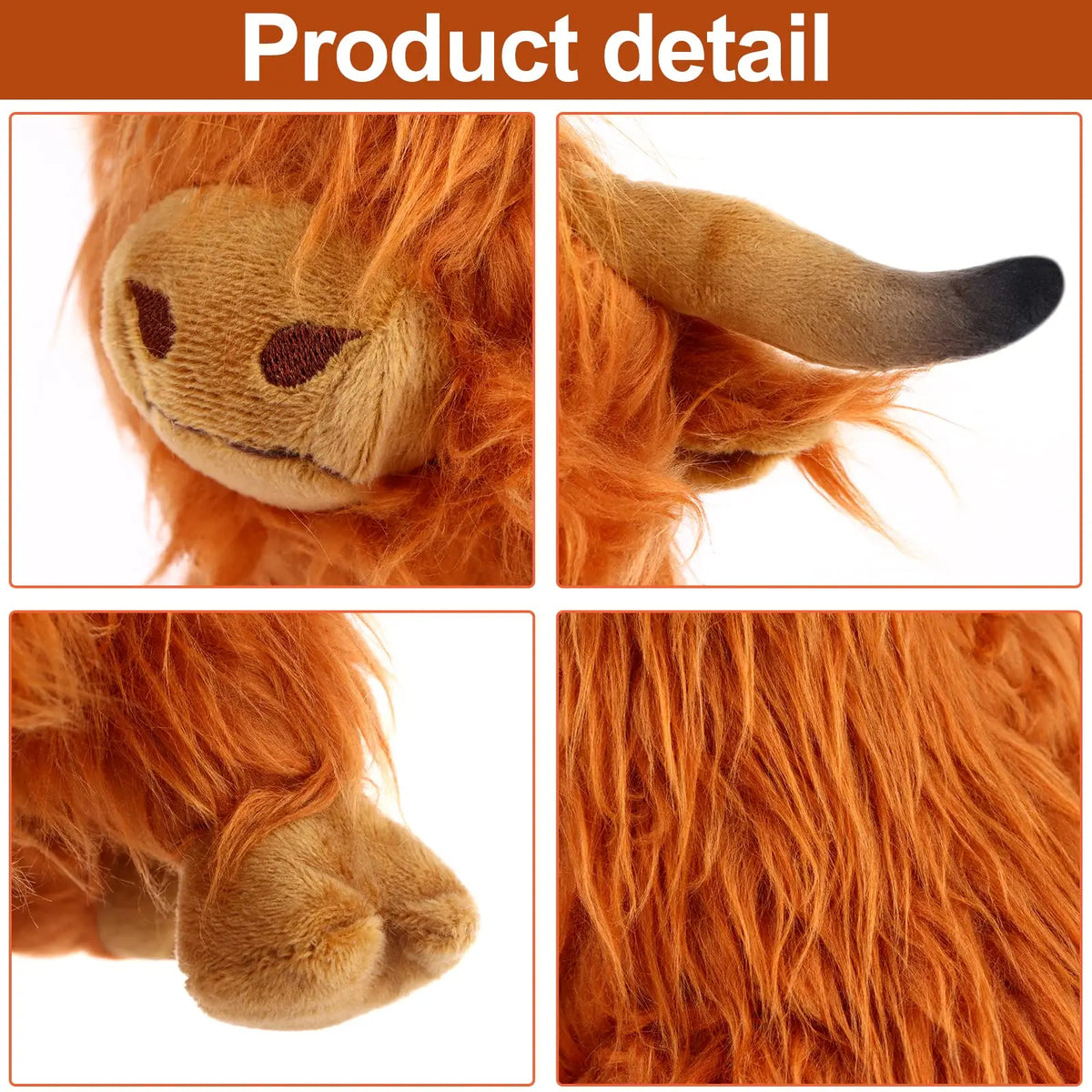 Adorable Highland Cow Plush Toy – Soft and Cuddly 25cm Companion