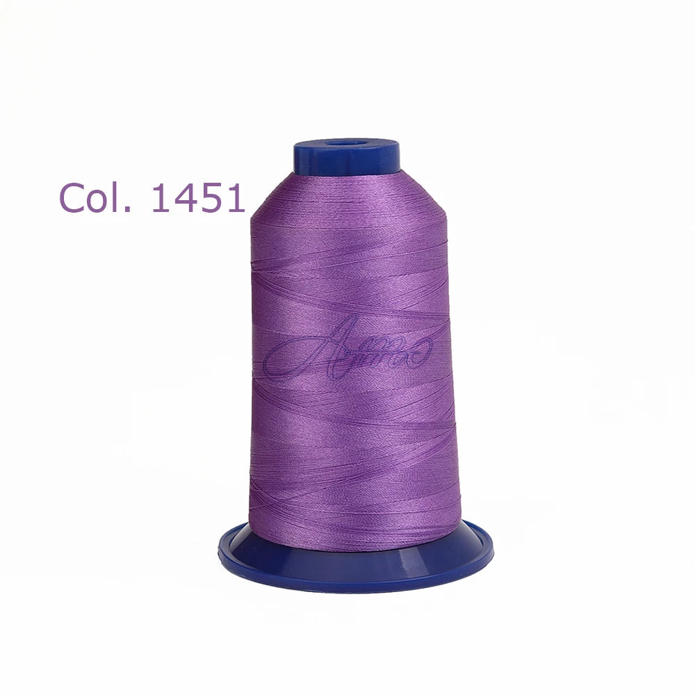 High-Tenacity Polyester Embroidery Thread (120D/2, 40wt) for Home & Industrial Machines