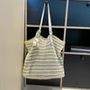 Hand-Knitted Cotton Tote Bag