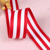 Striped Grosgrain Ribbon – Double-Sided Polyester Cotton, 1 Inch Wide