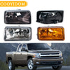 Direct-fit fog light assembly for a Chevrolet Silverado 2500HD/3500HD, Tahoe, Suburban, and Avalanche.