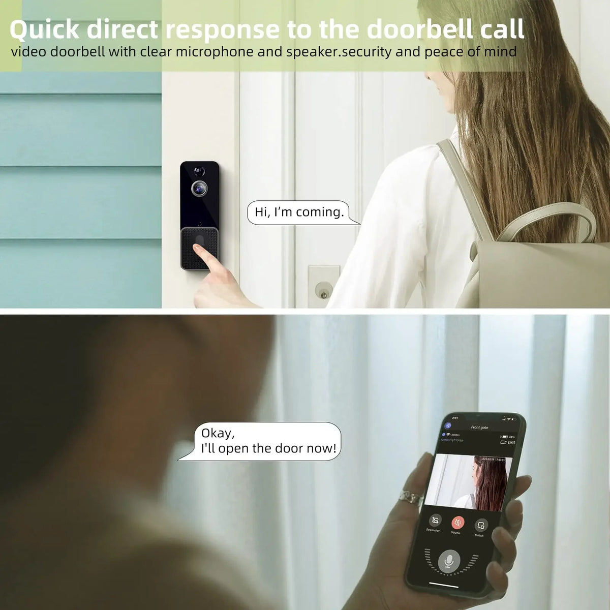 Wireless Video Doorbell with Human Detection
