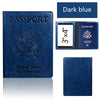 RFID-Blocking Leather Passport Holder with Card Slots