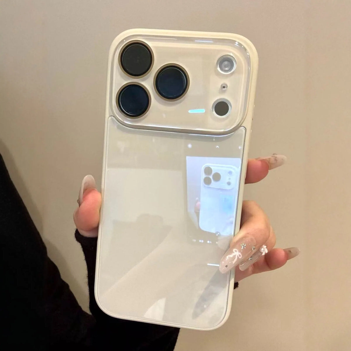 Slim Shockproof Hard Case for iPhone with Tempered Glass Lens Protector