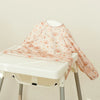 Snap Button Waterproof Baby Feeding Bib with Long Sleeves