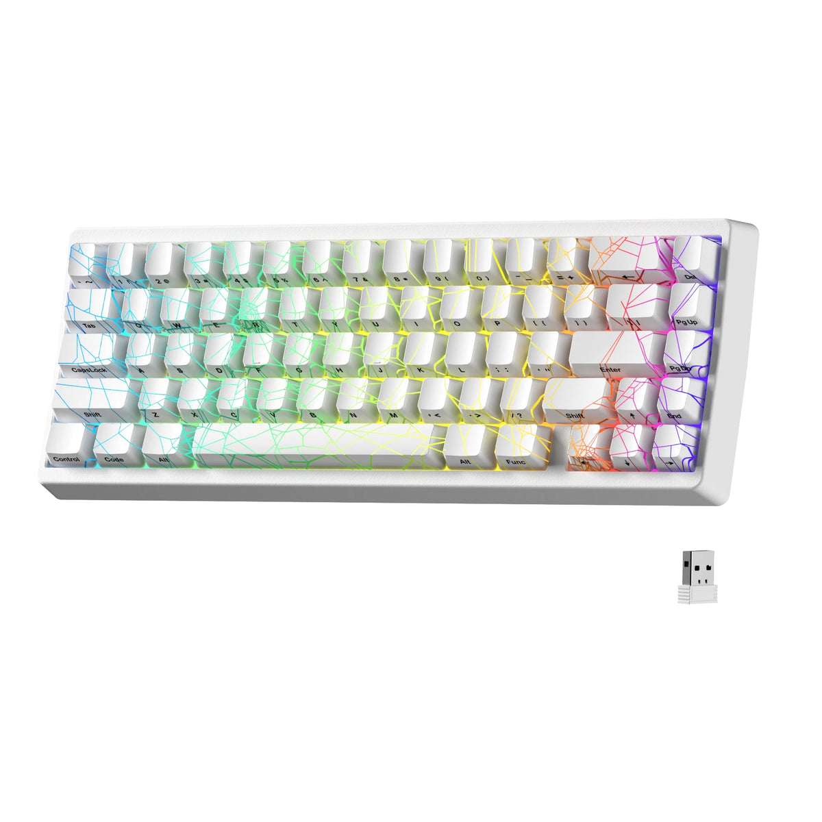 JadeStone 67-Key Wireless Mechanical Keyboard with IMD-Tech Keycaps