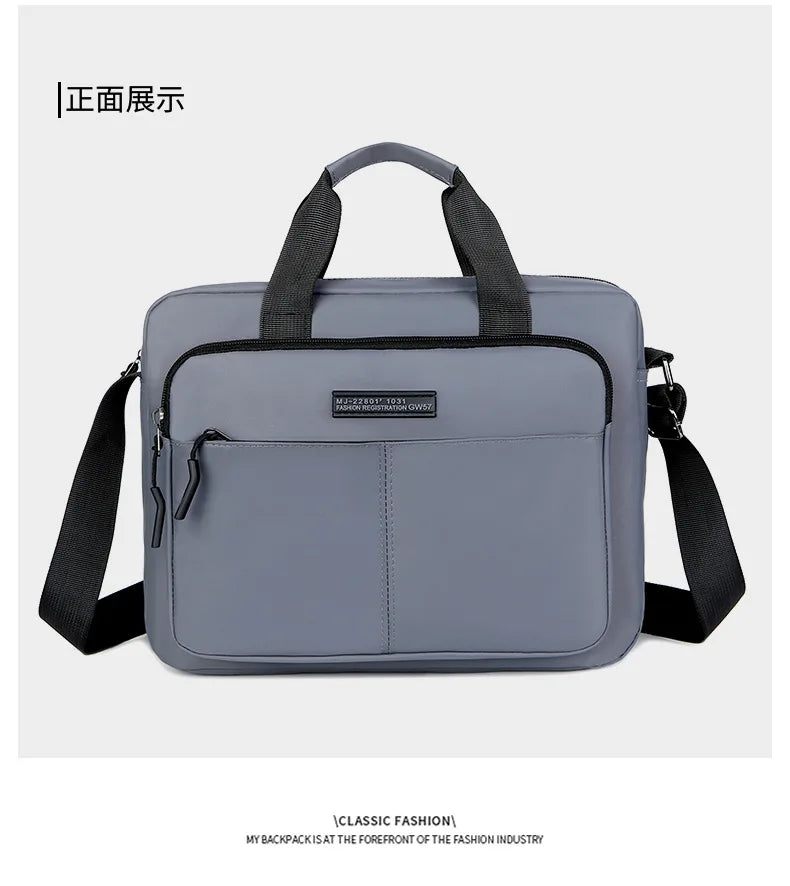 Large-Capacity Men's Messenger Bag with A4 Compatibility