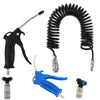 Coiled Air Blow Gun Kit with Retractable Hose