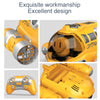 Close-up view of a yellow remote control spray boat with exquisite workmanship and excellent design.