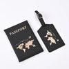 Map Pattern Passport Cover and Luggage Tag Set