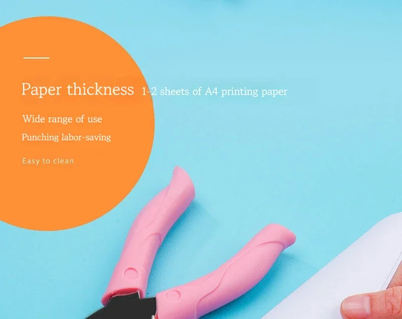 Metal Single-Hole Punch for Scrapbooking and Crafts