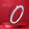S925 Sterling Silver Moissanite Stackable Ring