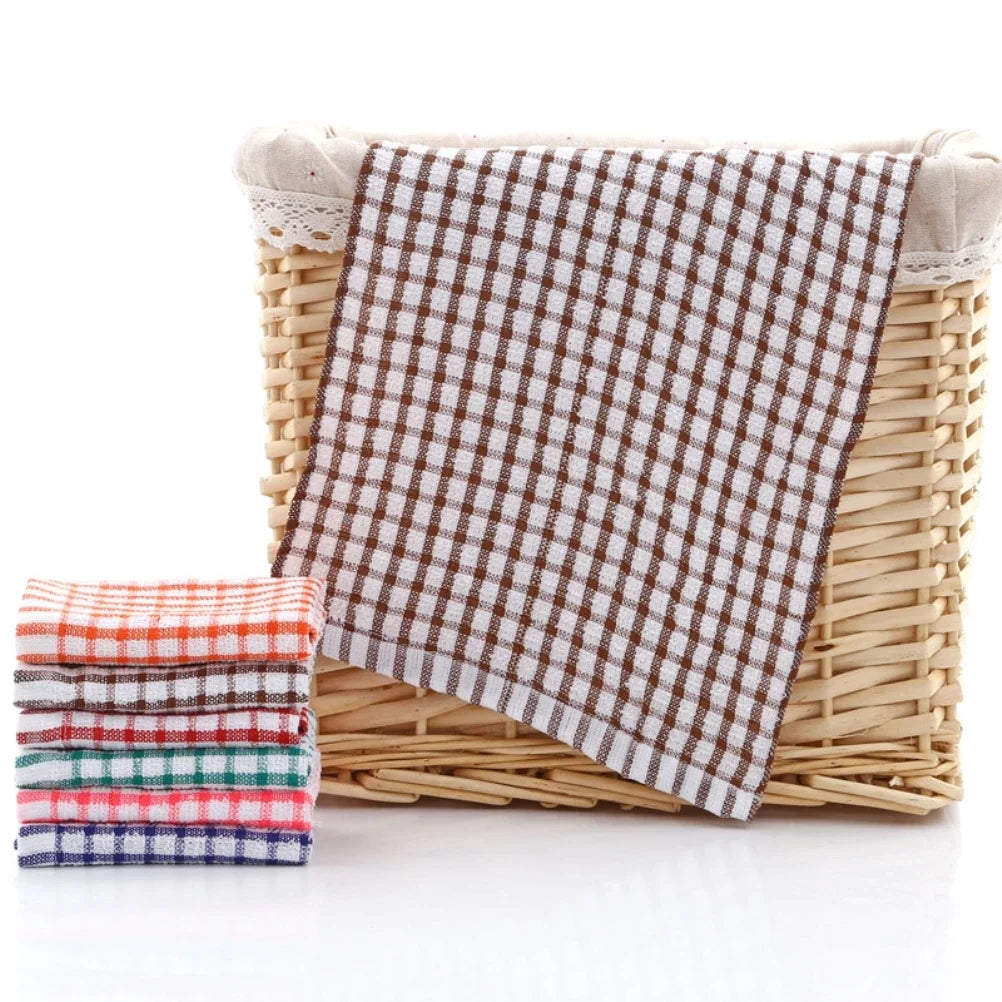 100% Cotton Kitchen Tea Towels – Absorbent & Lint-Free Dish Cloths (6-Pack)