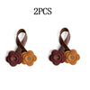Vintage Rose Leather Bag Charm