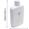 Easter Holy Water Bottle with Gold Cross Design