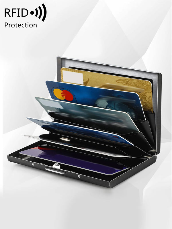 Ultra-Thin RFID Blocking Metal Card Holder