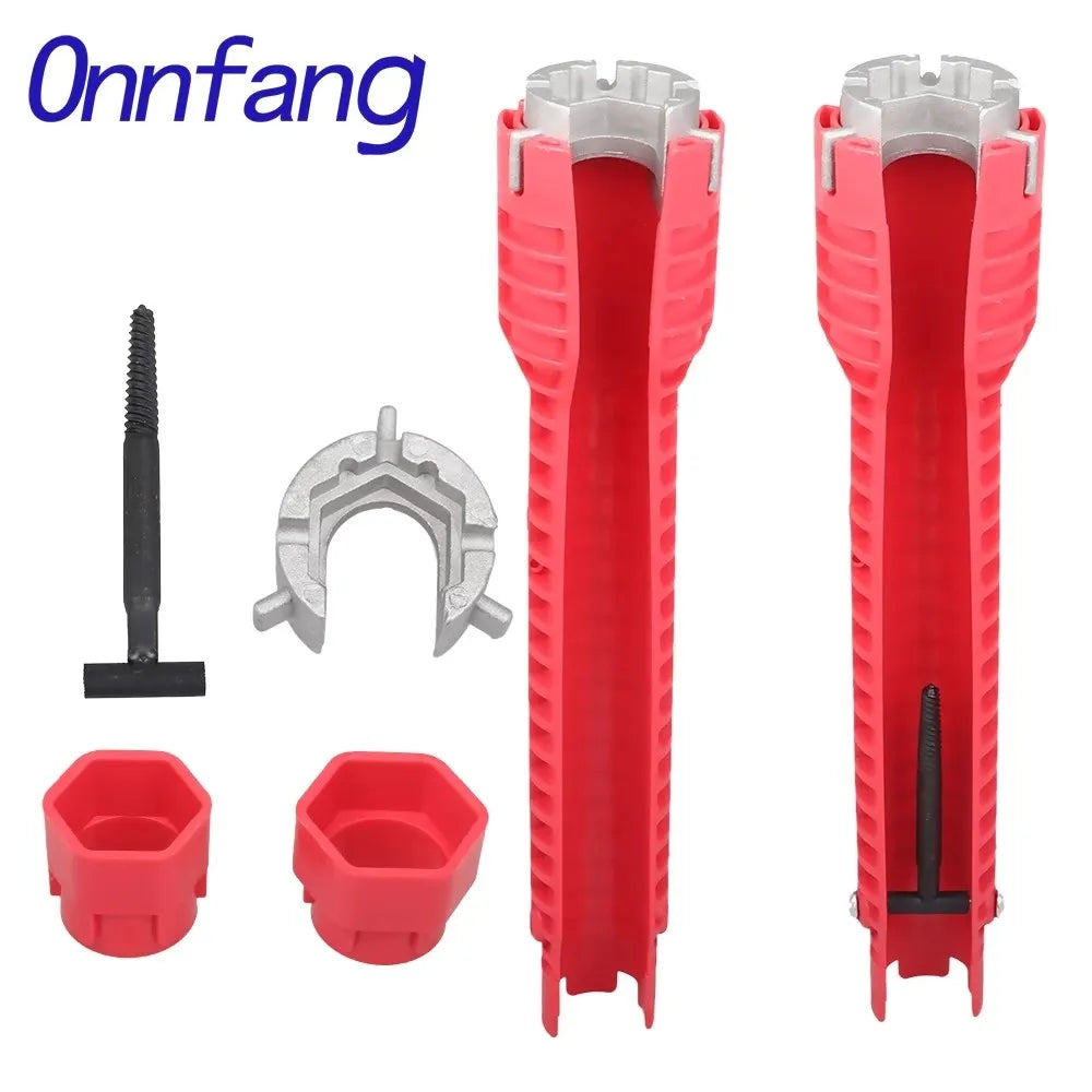 8-in-1 Multi-Function Plumbing Wrench Set for Faucets and Sinks