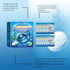 Box of Jue Fish Laundry Machine Cleaning Tablets showing the product and its benefits.