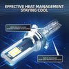 High-Performance LED Headlight Bulbs, 6000K Cool White, IP68 Waterproof (2-Pack)