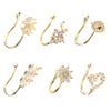 6-Piece Non-Piercing Nose Cuff Set