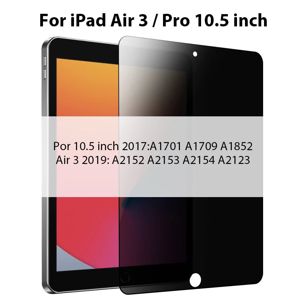Privacy Shield Tempered Glass Screen Protector for iPad