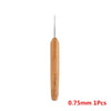 Wooden Handle Dreadlock Crochet Hook for Hair Styling