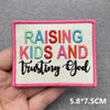 Pink Embroidered Iron-On Letter Patches for Clothing & Accessories
