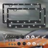 Crystal Rhinestone License Plate Frame for Cars