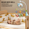 Bear Bed Bell musical baby crib mobile with rattles and soothing sounds