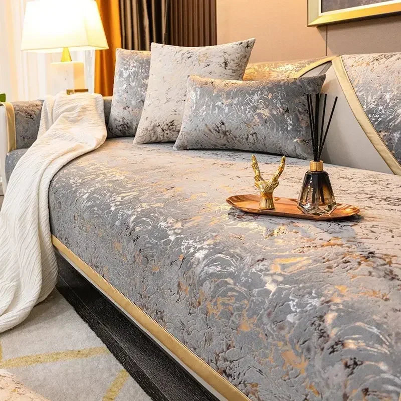 Luxury Anti-Slip Velvet Sofa Cover